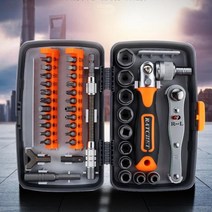 전동 라쳇 렌치 임팩 38 in 1 전문 스크루 드라이버 비트 세트 멀티 수리 도구 정비공 소켓 래칫 콤보 키트 손 상자, ㅏ