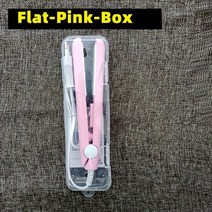 고데기 빗 헤어 스트레이트 컬링 언 미니 언 세라믹 닝 스타일링 도구 컬러 플랫 언 비어드, 핑크박스, 영국