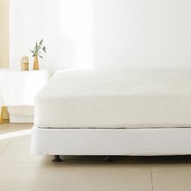 라뽐므 스윗 체크 극세사 겨울 매트리스커버
