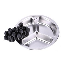 내구성좋은 3구 스텐접시 마른안주접시 다과접시