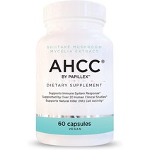 Papillex 맥시멈 AHCC 표고버섯 균사체 60캡슐