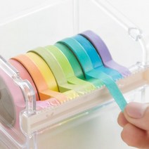 마스킹테이프 커터 디스펜서 마테 컷팅기 보관함 거치대, 단품, 단품