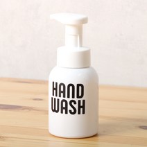 원형 거품용기 300ml- 레터링1 HAND WASH, 1개