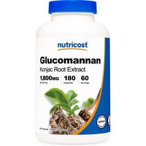 뉴트리코스트 글루코만난 600mg 캡슐 180캡슐 1서빙 1 800mg 60회분 Glucomannan Capsules [180 CAPS]