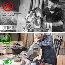 집진기 225 모델 마이터 톱용 먼지 수집 백 개 검정색 봉투 조정 가능한 집진기 방진 커버, 01 3pcs