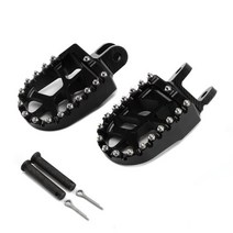견고한 풋페그 혼다 CR80R XR250R XR400R XR650L CRF1000L DTC CR XR 오토바이, 03 Black