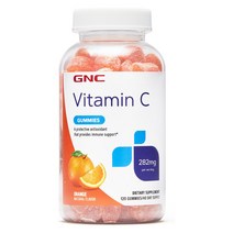 GNC 비타민C 구미 282mg 오렌지맛 120정, 1개, 기본