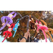 소리나는 긴팔 원숭이 인형 동물인형 봉제인형 애착인형 목걸이형 놀이공원 매점, 상세페이지 참조