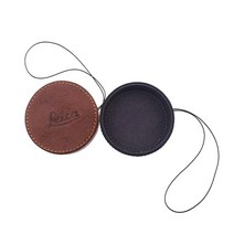 라이카 Q Q2 QP 카메라 렌즈 보호 커버 가죽 덮개, Q/QP 블랙 렌즈 캡 + 분실 방지 로프