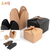 접이식 클래식 무지 사각 선물상자 박스선물포장 선물포장, 블랙-대