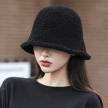 [여성벙거지모자니트가을겨울벙거지여자모자] 글램공식 1+1 여성용 봄 가을 겨울 포인트 캐주얼 양털 울벙거지 털 모자 버킷햇