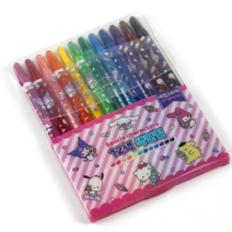 돌돌이색연필 산리오캐릭터즈 12색 초등학생색연필, 단품, 단품