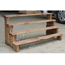 다육이야기 화분받침대 거치대 정리대 인테리어 원목다육이선반 4단선반 90cm 120cm, A900