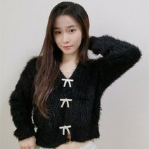 반짝이 스웨터 베이직 반팔 긴팔 글리터니트 럭셔리 라인석 보우 핀 버튼 코트 모헤어 니트 가디건 진주 버클 v넥 밍크 캐시미어 니트웨어 상의