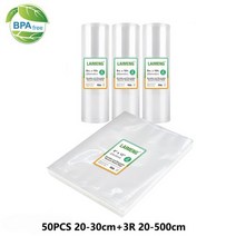 가정용산업용진공포장기 밀봉실링기추천 진공 실러기 용 백 포장 롤 포장기 수비드 식품 보관 B292, 02 50pcs20-30 3R20-500