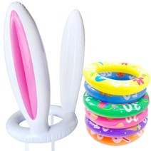 토끼 귀 고리던지기 게임 세트 (토끼귀와 고리6개), 단품