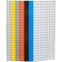 사각 타공 패널 선반 수납 플레이트 타공판 인테리어 악세사리 판넬 보드, 사각형 구멍 60 x 35cm 1.0 두께 6 색상 옵