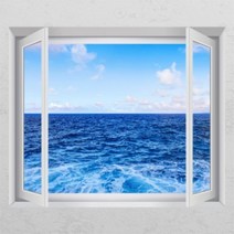 아트박스/꾸밈 cc068-겨울날의푸른바다_디자인시트지, F타입-러블리베이지