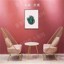 빈티지철제의자 카페의자 테이블의자 야외의자 철재의자 접이식철제의자 철제스툴, 테이블1개와의자2개(걸리파우더