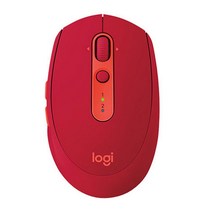 스타크래프트 로켓 서든어택 무거운 서든 배그 배그용 게이밍 롤 사무용 피시방 마우스Logitech M590 무선 음소거 Bluetooth 마우스 2.4GHz 통합 듀얼 모드 용, 빨간