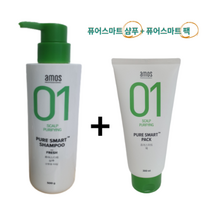 아모스 퓨어스마트 FRESH 두피샴푸 500g+스마트팩 300ml, 1세트, 500g