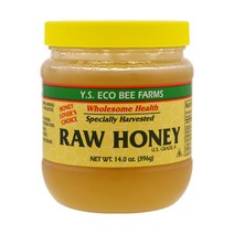 Y.S. Eco Bee Farms 로우 허니 꿀 396 g(14.0 oz), 396g, 1개