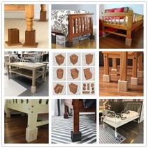 오목 원목 가구받침 고블록 범용 캐비닛 소파발 받침대 다리받침 고탁자 발증가 가구리폼-10519, 단일옵션, 04.가로 10cm 홈 가로 1.5