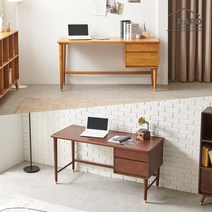 라로퍼니처 어반 고무나무 원목 컴퓨터 책상 1200 1500 학생 서재 데스크, 월넛