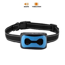 강아지 하울링 짖음방지기 목걸이 훈련용품 애완 동물 안티 짖는 장치 USB 전기 초음파 개 훈련 칼라 중지 진동 나무 껍질 Dropship, The Blue Bone