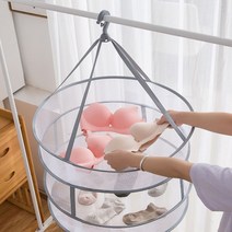 진하다 접이식 고리형 아기빨래 1단 2단 미니 휴대용 건조망 원룸 창문 틀 문걸이 베란다 빨랫대 기숙사 니트 양말 인형 속옷 탱크 건조대(5종), 1개, 대 1단(장방형)