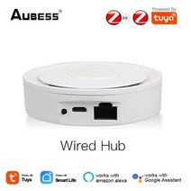 멀티 모드 메쉬 허브 Tuya 스마트 지그비 게이트웨이 와이어/무선 허브 홈 브리지 라이프 APP 원격 제어 Al, 01 Wired Hub_01 1PC