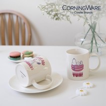 코닝웨어 스누피 마카롱 도자기 머그컵 2p세트, 마카롱 2p, 2개