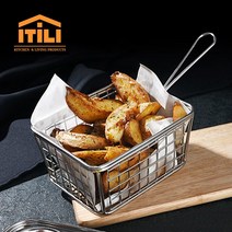 ITILI 스테인레스 튀김바스켓 튀김망 튀김채반, 06.원형 바스켓(대)