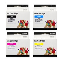 엡손 재생잉크 T364 CMYK 4색 세트 Expression Home XP245, 1개, 재생_T3644색세트