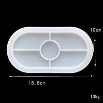 타원형 트레이 시멘트 실리콘 금형 DIY 콘크리트 석고 코스터 도자기 홈 인테리어 수제 공예 장식, [03] 03