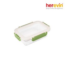 [헤르빈] 크리아 커버분리 밀폐용기 600ml 그린, 단일