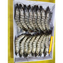 다원 새우 블랙타이거 30미 500g, 1팩 30미, 개당중량 17g 사이