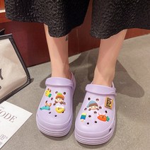 에르모소 EVA 과일소녀 플랫폼 통굽 아쿠아 슬리퍼 아쿠아슈즈 실내화 여성슬리퍼 여자슬리퍼 사계절 H-S033