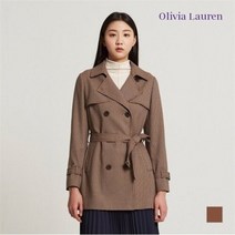 올리비아로렌 NC06 체크하프 트렌치코트 VOCEBWF8211