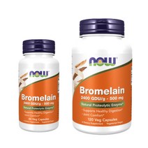 나우푸드 브로멜라인 퀘르세틴 500mg 60 120정 케르세틴 브로멜라인 효소 2400GDU