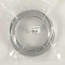 3d프린터 필라멘트 3d 프린터 재료 PLA 1.75mm 인쇄 플라스틱 3D 압출기 펜 액세서리 5 미터 검정 흰색 빨강 다채로운 무지개, Gray, [17] Gray