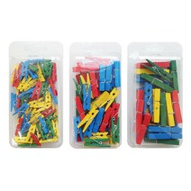 칼라 나무집게(소/중/대), 중, 1개