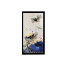 거실 인테리어 세로 긴 동양화용 액자 그림 미포함, 블랙