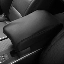 차량용 콘솔 팔걸이 쿠션 SM5 KA4 올뉴말리부 푸조 제네시스G80 A6 자동차 IG 트랙스 베라크루즈 코나 캐스퍼 볼보 포터 더뉴K7 K8 NQ5 K5, 1개, 모노블랙