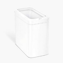 심플휴먼 Simplehuman 10리터26갤런 프로필 개방형 쓰레기통 스테인리스 스틸, 25L, 하얀색