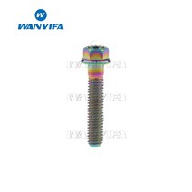 스크류 스크류볼트 콘크리트피스 Wanyifa티타늄 볼트 M6x 10 15 20 25 30 35 40 45 50 55 60 65 70 75 80 90mm 자전거 바이크 바이크 바이크, [02] 은, [01] M6, [15] 80mm