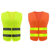 안전조끼 여름 작업복 형광 야광 작업용 반사 조끼, 연두색 (G-189A), 1개