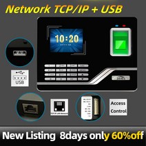 출퇴근기록기 얼굴인식 근태 지문 인식기 출석 시스템 지문 TCPIP USB 암호 액세스 제어 사무실 시간 시계, 02 포르투갈어