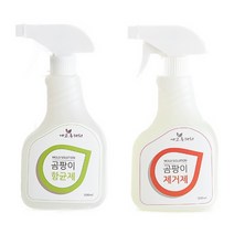공간클린 에코후레쉬 곰팡이 제거제 + 향균제, 500ml + 500ml, 2개