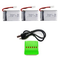 SYMA X5 X5C X5SW 드론배터리 드론부품, 1개, 66. (X5C) 500mah3개+6in1충전
